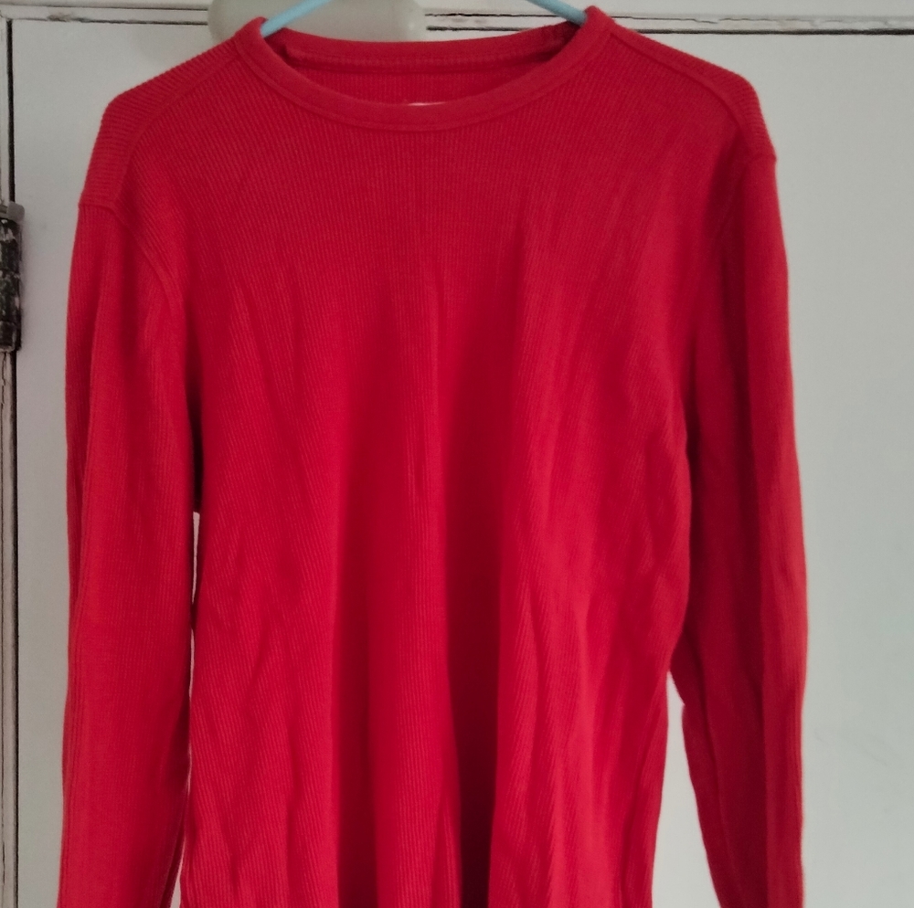 Gap men's waffle knit thermal long sleeve shirt